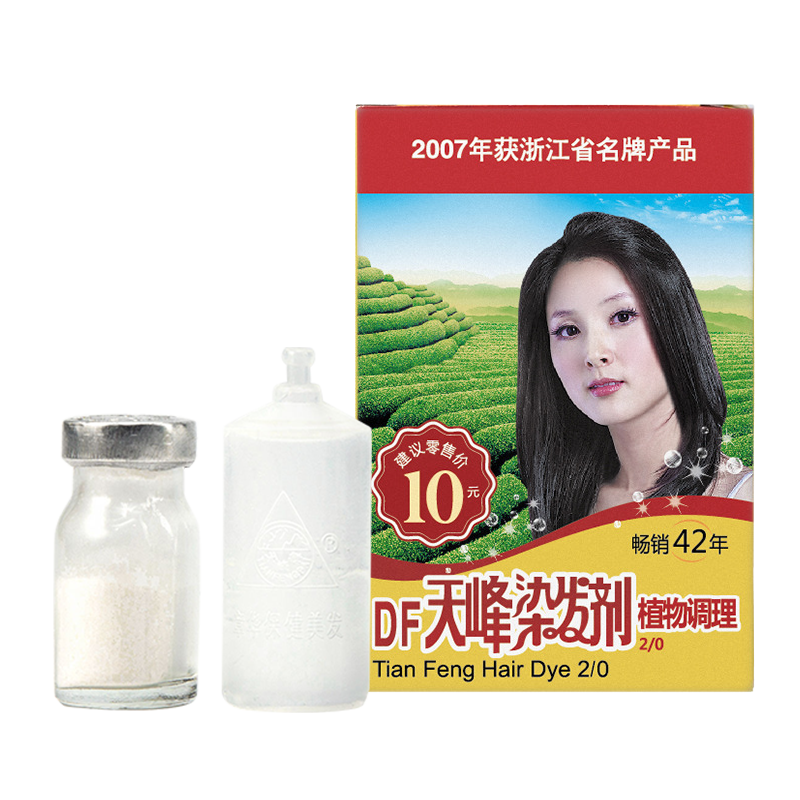 Tianfeng Poudre de teinture capillaire avancée avec 43 ans de popularité en Chine