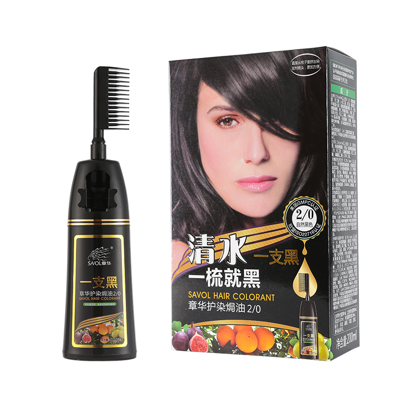 Zhanghua Qingshui Soins des Cheveux Noirs et Crème Teintante 